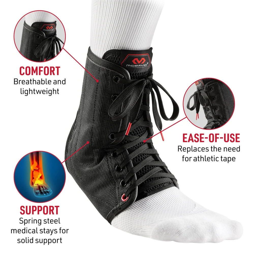 Ankle Brace/Lace-Up with Stays