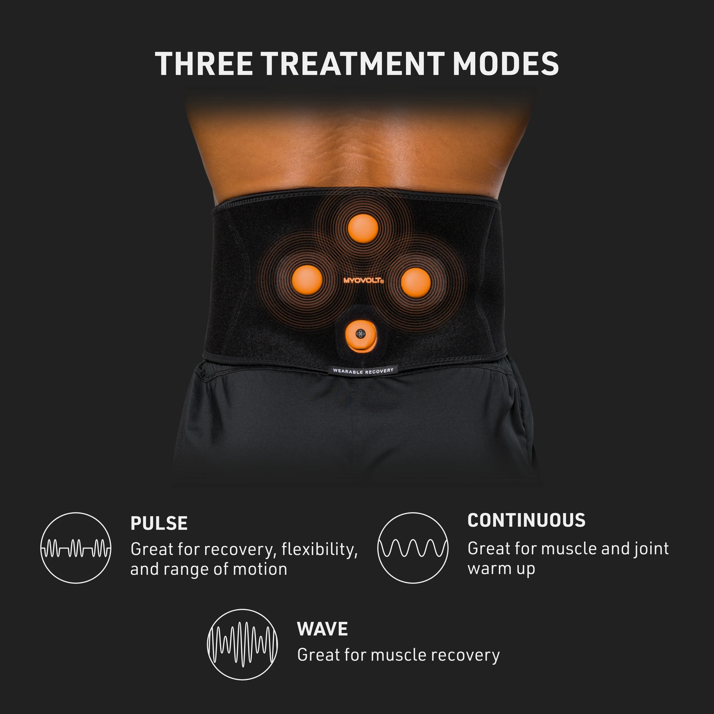 MYOVOLT® Wearable Vibration Recovery Back Wrap 3 MYOVOLT® Wearable Vibration Recovery Back Wrap