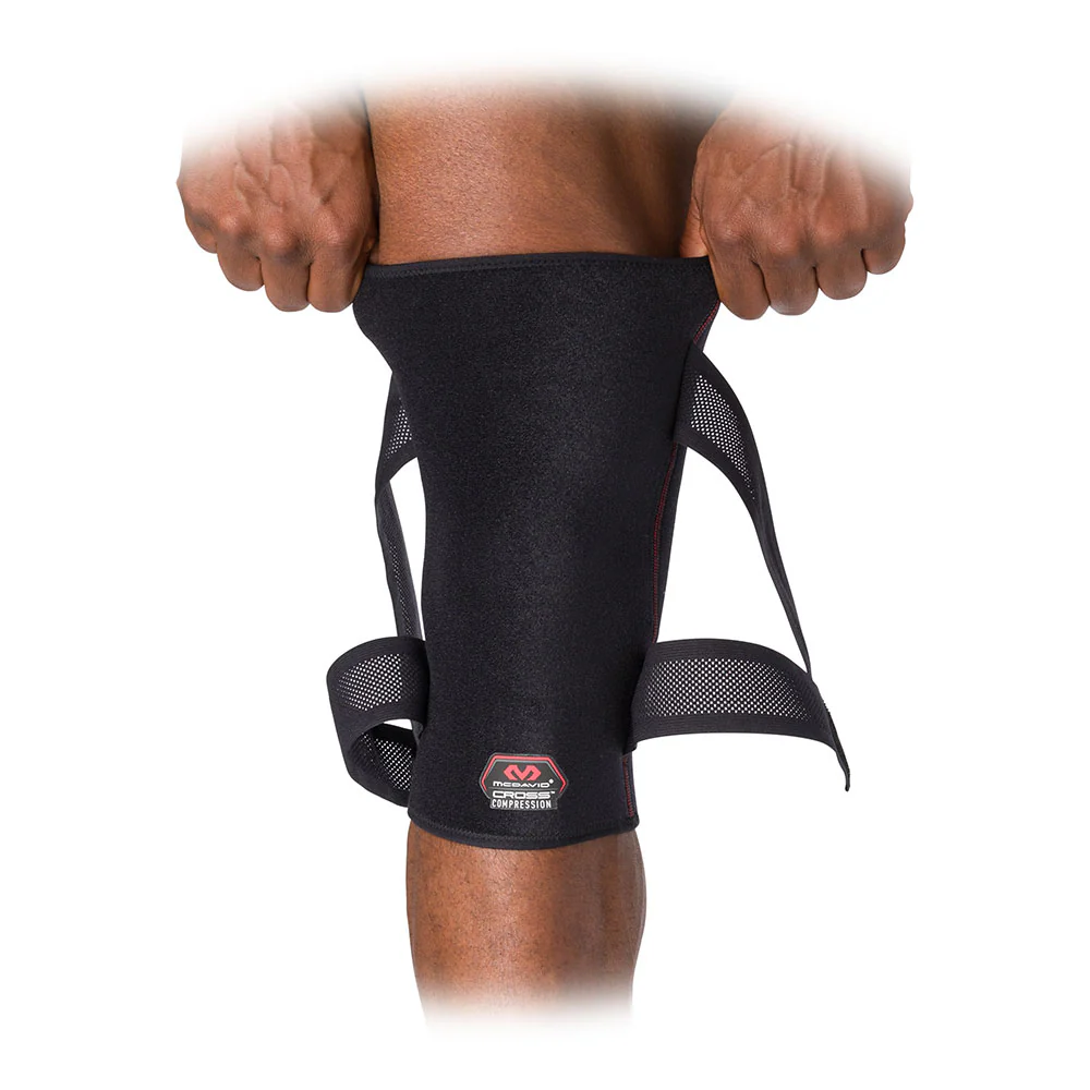 Cross Compression™ Knee Sleeve with Adjustable Compression Straps 4 Cross Compression™ Knee Sleeve with Adjustable Compression Straps